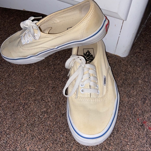 light yellow vans
